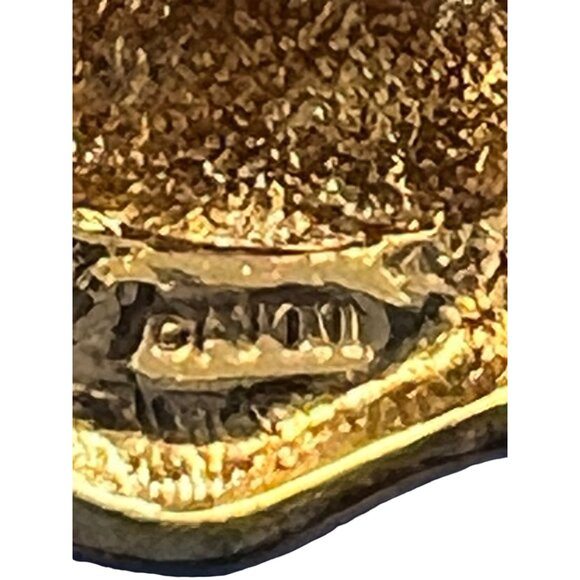 Vintage Avon Pin Brooch Mama Duck 2 Ducklings Swan Clear Rhinestone 1.5" wide - Picture 5 of 5